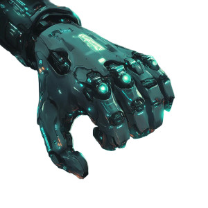 Cyberpunk Segmented Warrior Vinyl Car Decal Sticker – Waterproof & UV-Resistant 8"