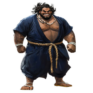 Samoan Martial Artist Vinyl Car Decal Sticker – Waterproof & UV-Resistant 8"