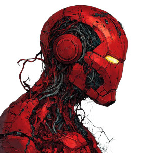 Iron Man Art V5 Vinyl Car Decal Sticker – Waterproof & UV-Resistant 8"