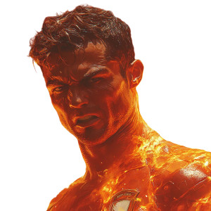 Hulk-Like Ronaldo Vinyl Car Decal Sticker – Waterproof & UV-Resistant 8"