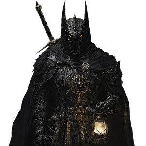 Dark Sorcerer Knight Vinyl Car Decal Sticker – Waterproof & UV-Resistant 8"