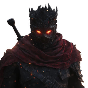 Dark Fantasy Warlord Vinyl Car Decal Sticker – Waterproof & UV-Resistant 8"