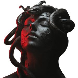 Dramatic Medusa Portrait Vinyl Car Decal Sticker – Waterproof & UV-Resistant 8" Dramatic Medusa Portrait Vinyl Car Decal Sticker – Waterproof & UV-Resistant 8"