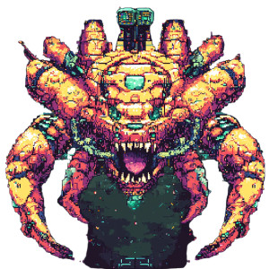 Alien Enemy Sprite Vinyl Car Decal Sticker – Waterproof & UV-Resistant 8"