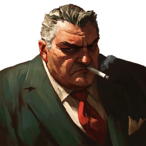 Mob Boss Smoking Vinyl Car Decal Sticker – Waterproof & UV-Resistant 8"