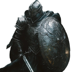 Silver Knight Battle Vinyl Car Decal Sticker – Waterproof & UV-Resistant 8"