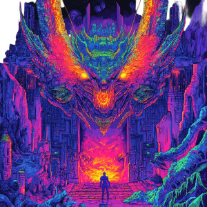 Demon Guardian Vinyl Car Decal Sticker – Waterproof & UV-Resistant 8"