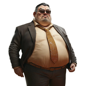 Silk Suit Man Vinyl Car Decal Sticker – Waterproof & UV-Resistant 8"