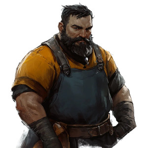 Fergus The Blacksmith Vinyl Car Decal Sticker – Waterproof & UV-Resistant 8"