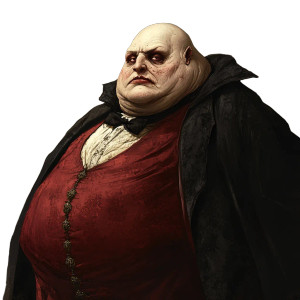 Obese Bald Dracula Vinyl Car Decal Sticker – Waterproof & UV-Resistant 8"