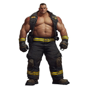 Buff Firefighter Man Vinyl Car Decal Sticker – Waterproof & UV-Resistant 8" Buff Firefighter Man Vinyl Car Decal Sticker – Waterproof & UV-Resistant 8"