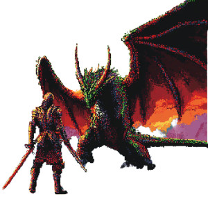 Dragon Slayer Vinyl Car Decal Sticker – Waterproof & UV-Resistant 8" Dragon Slayer Vinyl Car Decal Sticker – Waterproof & UV-Resistant 8"