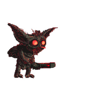 Evil Gremlin Shooter Vinyl Car Decal Sticker – Waterproof & UV-Resistant 8"