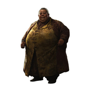 Obese Chinese Housekeeper Vinyl Car Decal Sticker – Waterproof & UV-Resistant 8"