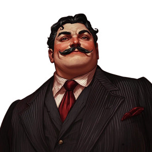 Charismatic Gothic Gentleman Vinyl Car Decal Sticker – Waterproof & UV-Resistant 8"