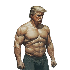 Ripped Donald Vinyl Car Decal Sticker – Waterproof & UV-Resistant 8"