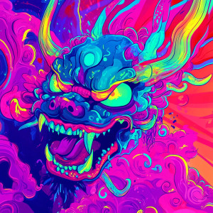 Demonic Yokai Monster Vinyl Car Decal Sticker – Waterproof & UV-Resistant 8"