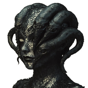 Seven-Headed Demon Vinyl Car Decal Sticker – Waterproof & UV-Resistant 8"