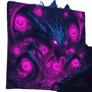 Eldritch Void Dragon Vinyl Car Decal Sticker – Waterproof & UV-Resistant 8"