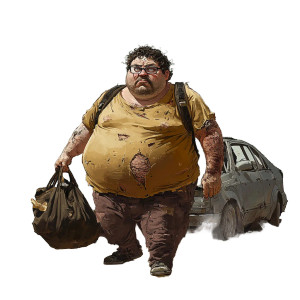 Bulgarian Man With Duffle Vinyl Car Decal Sticker – Waterproof & UV-Resistant 8"