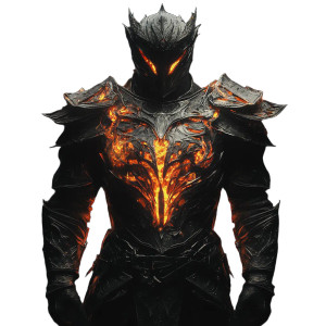 Demonic Living Armor Vinyl Car Decal Sticker – Waterproof & UV-Resistant 8"