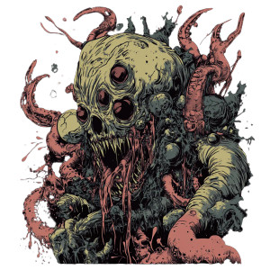 Deathcore T-Shirt Design Vinyl Car Decal Sticker – Waterproof & UV-Resistant 8"