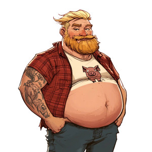 Floridian Man Concept Vinyl Car Decal Sticker – Waterproof & UV-Resistant 8"