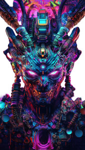 Cyberpunk Ravan Vinyl Car Decal Sticker – Waterproof & UV-Resistant 8"