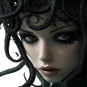 Gothic Tentacle Hair Vinyl Car Decal Sticker – Waterproof & UV-Resistant 8" Gothic Tentacle Hair Vinyl Car Decal Sticker – Waterproof & UV-Resistant 8"