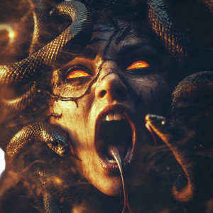 Hyper Realistic Medusa Vinyl Car Decal Sticker – Waterproof & UV-Resistant 8" Hyper Realistic Medusa Vinyl Car Decal Sticker – Waterproof & UV-Resistant 8"