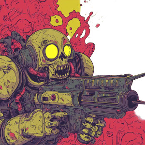 Toxic Plasma Gun Vinyl Car Decal Sticker – Waterproof & UV-Resistant 8"