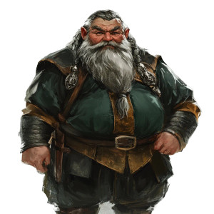 Aged Dwarven Warrior Vinyl Car Decal Sticker – Waterproof & UV-Resistant 8"