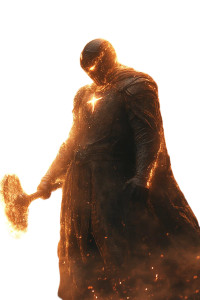 Black Paladin Battle Vinyl Car Decal Sticker – Waterproof & UV-Resistant 8"