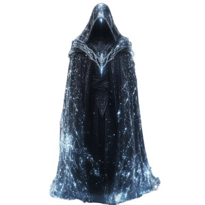 Shimmering Ethereal Cloak Vinyl Car Decal Sticker – Waterproof & UV-Resistant 8"