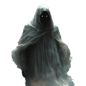 Dark Ghost Vinyl Car Decal Sticker – Waterproof & UV-Resistant 8"