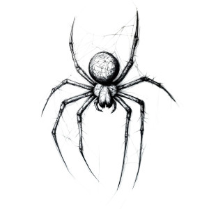 Tattoo Style Spider Vinyl Car Decal Sticker – Waterproof & UV-Resistant 8" Tattoo Style Spider Vinyl Car Decal Sticker – Waterproof & UV-Resistant 8"
