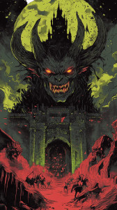 Ominous Figure Attack Vinyl Car Decal Sticker – Waterproof & UV-Resistant 8"