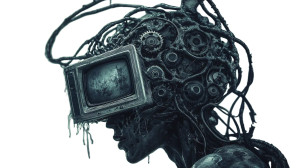 Depression Anxiety Monster Vinyl Car Decal Sticker – Waterproof & UV-Resistant 8"