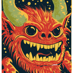 Popular Monster Graphic Vinyl Car Decal Sticker – Waterproof & UV-Resistant 8"