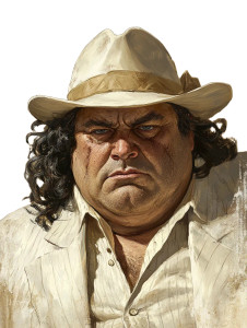 Ttrpg Character Portrait Vinyl Car Decal Sticker – Waterproof & UV-Resistant 8"