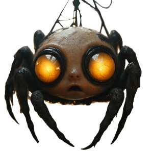 Spider-Baby Horror Vinyl Car Decal Sticker – Waterproof & UV-Resistant 8"