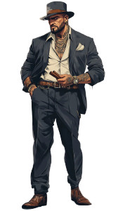 Gangster Boss Npc Vinyl Car Decal Sticker – Waterproof & UV-Resistant 8"