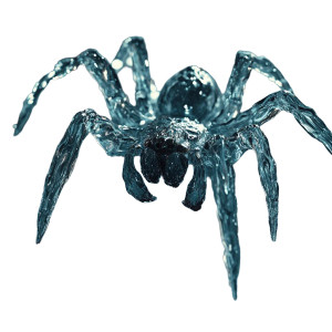 Ice Glass Spider Vinyl Car Decal Sticker – Waterproof & UV-Resistant 8"