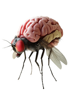 Fly Brain Mashup Vinyl Car Decal Sticker – Waterproof & UV-Resistant 8"