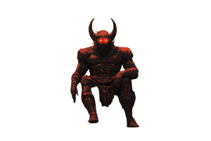 Evil God Poster Vinyl Car Decal Sticker – Waterproof & UV-Resistant 8"