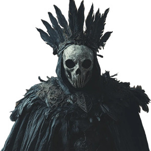 Dark Feather Wizard Vinyl Car Decal Sticker – Waterproof & UV-Resistant 8"