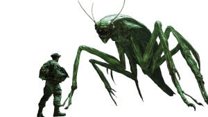 Preying Mantis Alien Vinyl Car Decal Sticker – Waterproof & UV-Resistant 8"