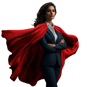 Dramatic Red Cape Vinyl Car Decal Sticker – Waterproof & UV-Resistant 8"