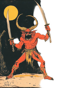 Dancing Demon Scene Vinyl Car Decal Sticker – Waterproof & UV-Resistant 8" Dancing Demon Scene Vinyl Car Decal Sticker – Waterproof & UV-Resistant 8"