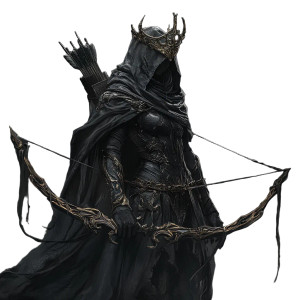 Dark Archer Queen Vinyl Car Decal Sticker – Waterproof & UV-Resistant 8"